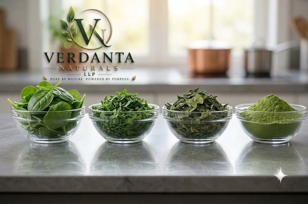 Natural dehydrated ingredients on marble surface